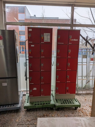 2x 10-vaks lockerkast