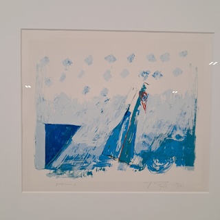 Zeefdruk in lijst, Piet Warffemius, Podium I