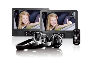 Lenco MES-415 Portable DVD-speler met USB, SD 9 inch Zwart