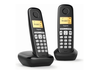 Gigaset A220 Duo v2 Duo DECT Telefoon Simpel in gebruik Zwart