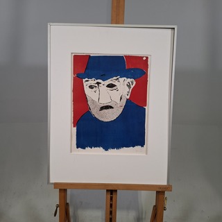 Afbeelding in lijst, Sjouke Steenwijk, Ongeschoren 2/8, 1992