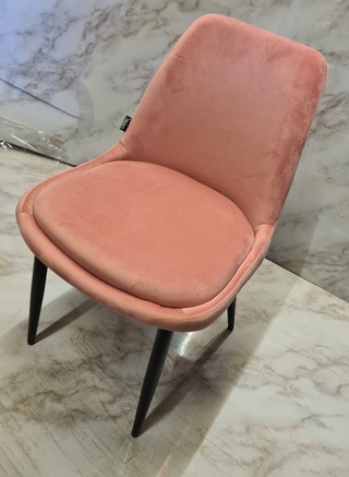 4x Eetkamerstoel velvet, Pink, 2026