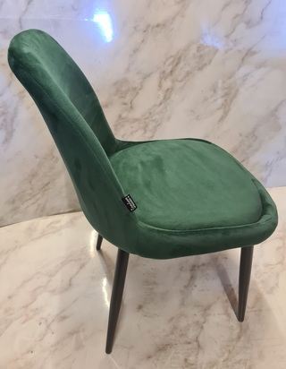 4x Eetkamerstoel velvet, Green, 2026