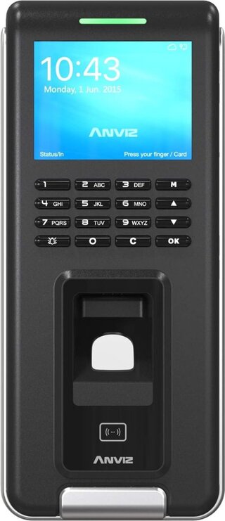 Toegangscontrole met biometrie, RFID en pincode, Anviz, T60 Pro WiFi