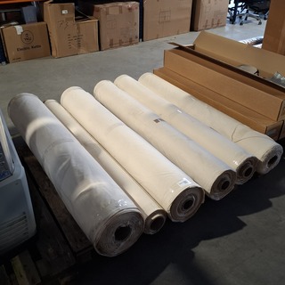 6x Rol Zware canvas eco-katoen, Wit