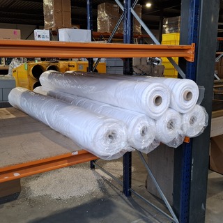 6x Rol Fijne katoenen molton/flanel, Wit