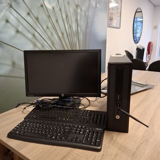 Computer met monitor HP, Elitedesk, core i5 vPro