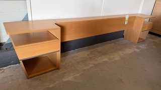 Wandmeubel, lichthout, 286x37x58 cm