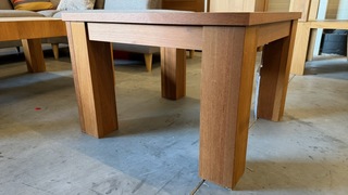 Hoektafel, teak, 65×65 cm