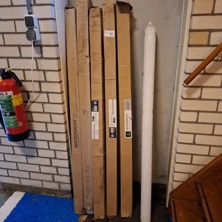 6x TL armatuur, waterdicht