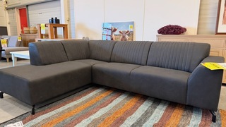 Hoekbank, antraciet, 210×285 cm