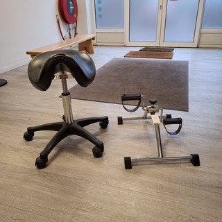 Tabouret met bureaufiets