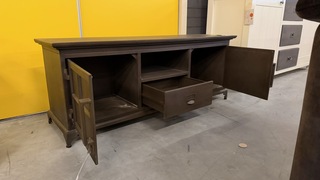 TV meubel, bruin, 130x50x40 cm