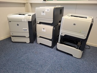 4x printer HP, HP Laserjet P2055DN en 600M601