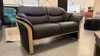 Bank, zwart, 160×85 cm