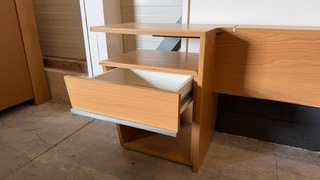 Wandmeubel, lichthout, 286x37x58 cm