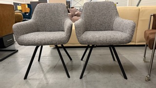 2x Eetkamerstoel, grijs