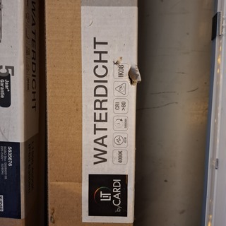 6x TL armatuur, waterdicht