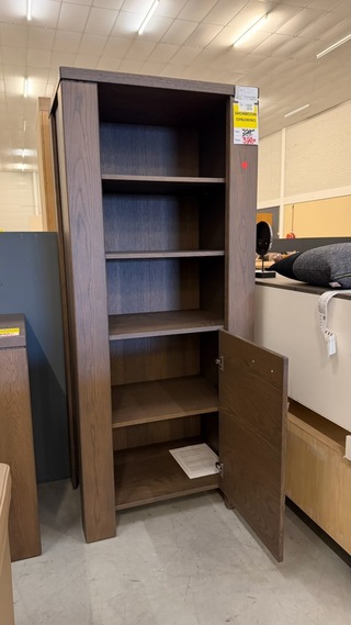 Vitrinekast, bruin, 177x75x53 cm