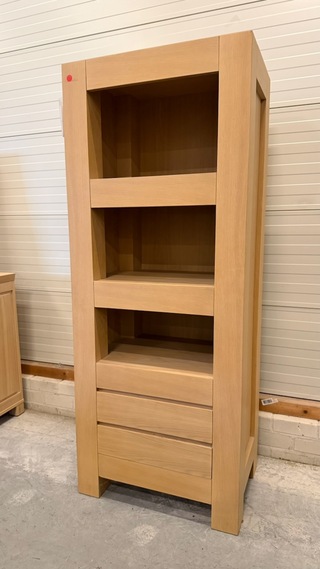 Boekenkast, whitewash, 180x70x40 cm