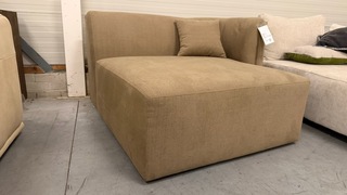 Lounge sofa, bruin/beige, 150x150x80 cm