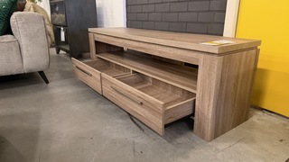 TV meubel, bruin/grijs, 150x40x50 cm