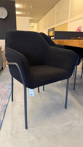 6x Eetkamerstoel, zwart