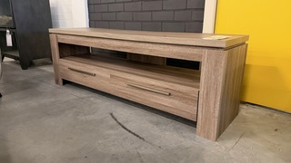 TV meubel, bruin/grijs, 150x40x50 cm