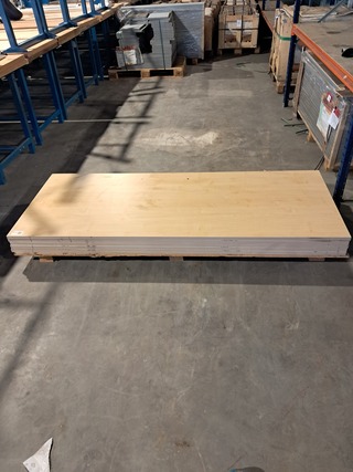 5x Meubel hout /-plaat , Licht grijs en ahorn