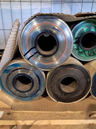 Ca. 11x Stalen walsrollen