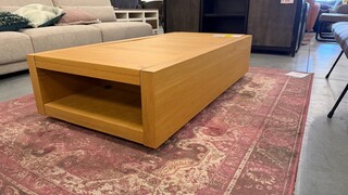 Salontafel, bruin, 140x70x33 cm