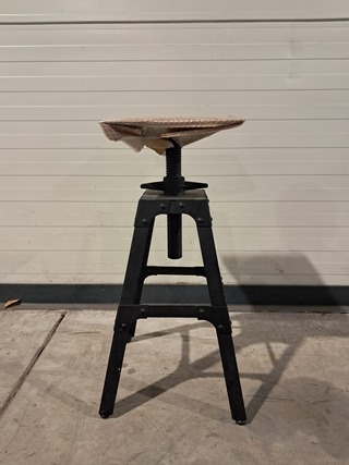 3x Metalen zwarte tafelpoten zonder blad