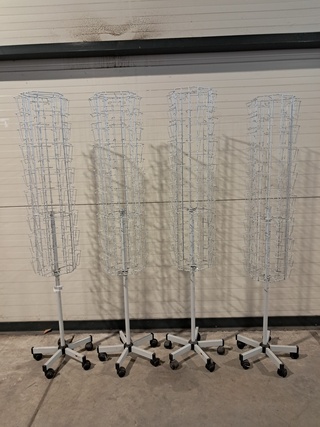 4x Verrijdbare kaartenhouder