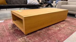 Salontafel, bruin, 140x70x33 cm