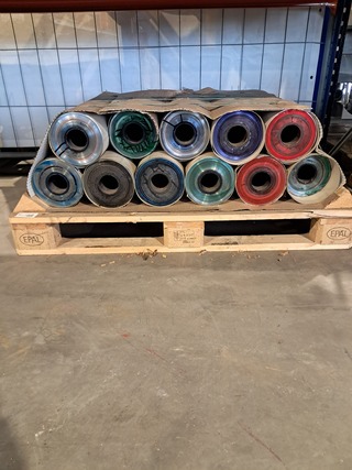 Ca. 11x Stalen walsrollen