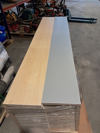 Ca. 38x Meubel hout/-plaat, Licht grijs en ahorn