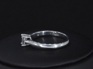 Platina ring met diamant en GIA certificaat