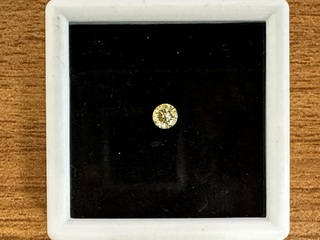 Diamant – 0.27 carat natuurlijke gele diamant