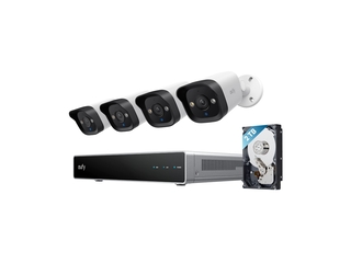 Eufy PoE NVR Security System E40, 4 stuks 4K bullet camera’s, bedrade