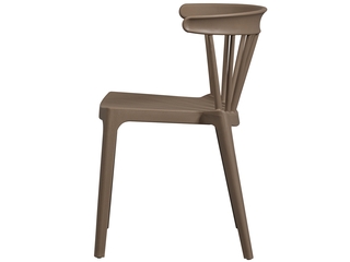 WOOOD Tuinstoel Bliss met spijlen Bruin melange kunststof