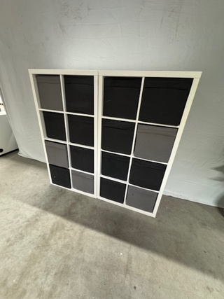 2x Vakkenkast Ikea, wit