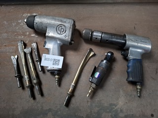 3x Pneumatisch gereedschap