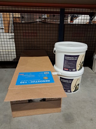 Renovlies 150 gram + lijm 10 liter Divers, Wit