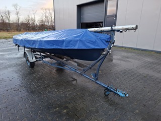 Zeilboot incl. trailer Flying dutchman, FD, bouwjaar ca 1952