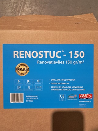Renovlies 150 gram + lijm 10 liter Divers, Wit
