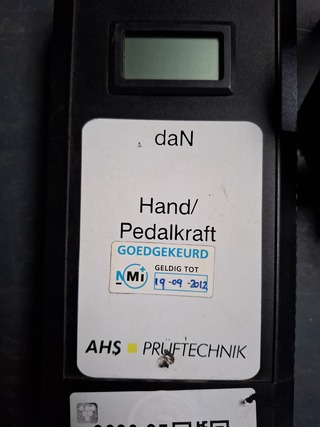 Rempedaalkrachtmeter, AHS, PKM PC, 2011
