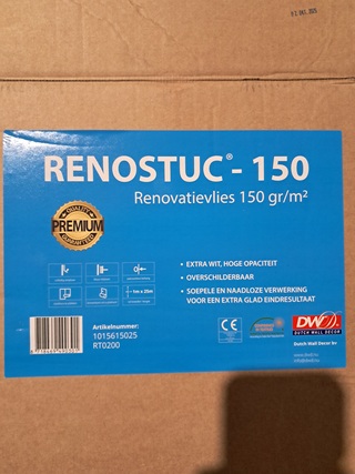 Renovlies 150 gram + lijm 10 liter Divers, Wit