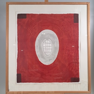 Zeefdruk, Piet Warffemius, Portret V 3/40, 1997