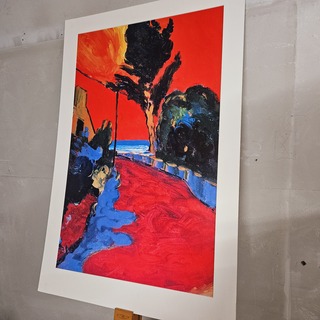 Kunstwerk van kunstenaar Jean Duquoc – ”Terre De Feu”