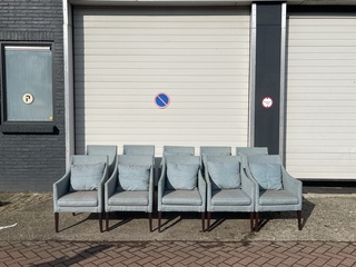 10x Stoel FlexForm , Pad, Blauw